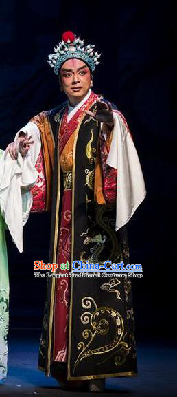 Chinese Kun Opera Young Male Chuan Shang Yin Costumes and Headwear Kunqu Opera Xiaosheng Garment Emperor Cao Pi Apparels