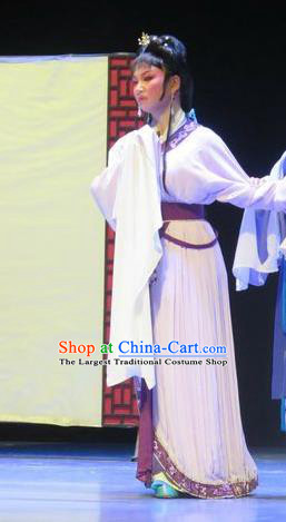 Chinese Shaoxing Opera The Peacocks Fly To The Southeast Hua Tan Dress Yue Opera Apparels Liu Lanzhi Diva Garment Costumes and Headpieces