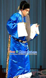Xiu Ru Ji Chinese Kun Opera Elderly Man Costumes and Headwear Kunqu Opera Laosheng Garment Apparels Official Zheng Dan Clothing