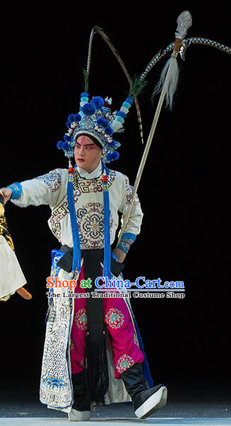 Continue the Pipa Chinese Kun Opera Wusheng Martial Male Costumes and Headwear Kunqu Opera Young Man Garment Takefu Apparels