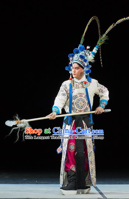 Continue the Pipa Chinese Kun Opera Wusheng Martial Male Costumes and Headwear Kunqu Opera Young Man Garment Takefu Apparels