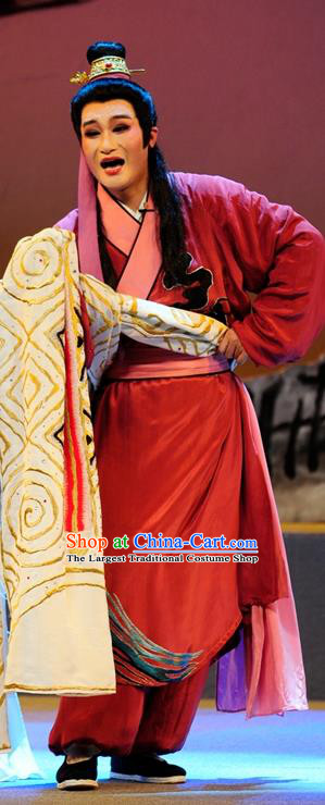 Qian Yu Jin Chinese Huangmei Opera Niche Apparels Costumes and Headwear Kunqu Opera Xiaosheng Ji Ping Garment Clothing