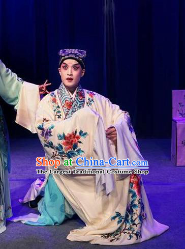 Before The Fall Chinese Kun Opera Xiaosheng Li Shanfu Apparels Costumes and Headwear Kunqu Opera Garment Scholar Clothing