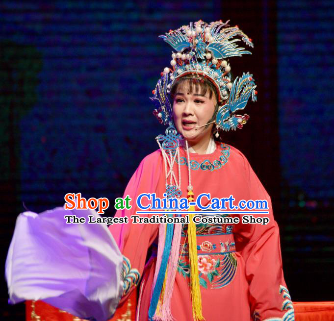 Chinese Shaoxing Opera Hua Tan Dress Yue Opera Diva Garment Costumes The Arrogant Princess Court Lady Apparels and Phoenix Coronet