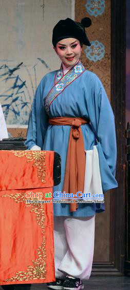 Chinese Huangmei Opera Young Boy Female Consort Prince Li Zhaoting Garment Costumes and Headwear An Hui Opera Livehand Apparels Clothing