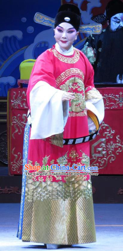Xie Yaohuan Chinese Ping Opera Xiaosheng Scholar Costumes and Headwear Pingju Opera Official Apparels Clothing