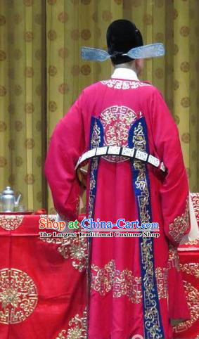 Jin Yunu Chinese Ping Opera Young Male Costumes and Headwear Pingju Opera Official Mo Ji Apparels Scholar Clothing