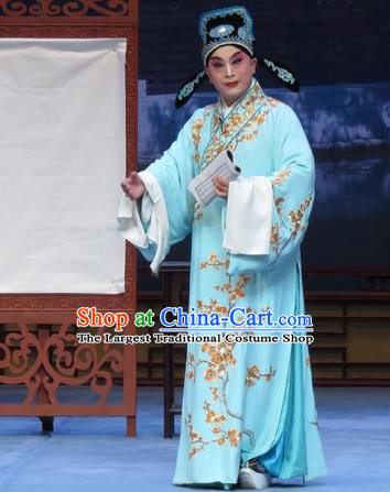 Xue Yu Bing Shuang Chinese Ping Opera Scholar Shang Lin Costumes and Headwear Pingju Opera Young Male Apparels Niche Robe Clothing