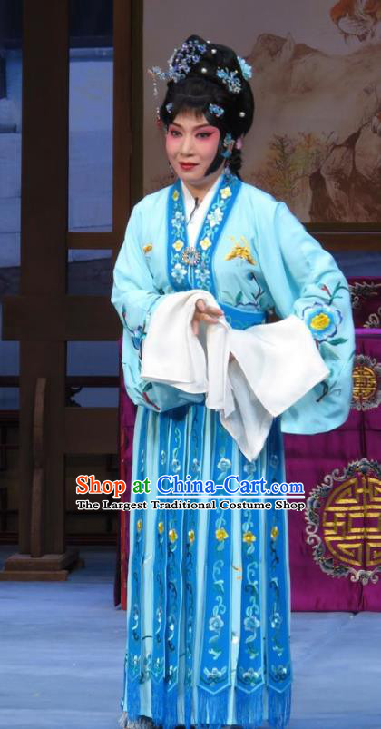 Chinese Ping Opera Hua Tan Costumes Apparels and Headpieces Xue Yu Bing Shuang Traditional Pingju Opera Dress Diva Qin Xuemei Garment