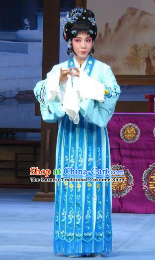 Chinese Ping Opera Hua Tan Costumes Apparels and Headpieces Xue Yu Bing Shuang Traditional Pingju Opera Dress Diva Qin Xuemei Garment