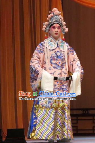 The Arrogant Princess Chinese Ping Opera Prince Consort Costumes and Headwear Pingju Opera Young Man Apparels Clothing