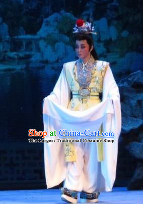 Baoyu and Daiyu Chinese Ping Opera Rich Childe Costumes and Headwear Pingju Opera Young Male Jia Baoyu Apparels Clothing