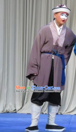 Chinese Ping Opera Figurant Male Role Costumes and Headwear Pingju Opera Bellman Apparels Clothing