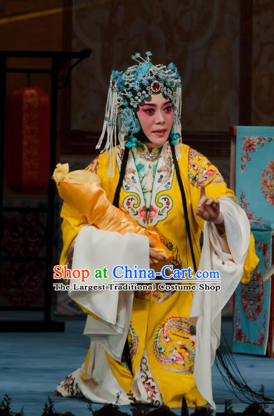 Chinese Ping Opera Hua Tan Costumes Apparels and Headpieces Ma Zhaoyi Traditional Pingju Opera Actress Dress Noble Consort Garment