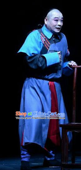 Ji Yin Chuan Qi Chinese Ping Opera Qing Dynasty Merchant Costumes and Headwear Pingju Opera Apparels Clothing