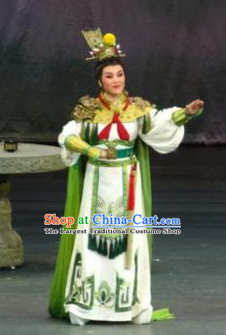 Chinese Yue Opera Takefu Apparels Zhen Huan Shaoxing Opera Martial Men Costumes Wu Sheng Garment and Headwear