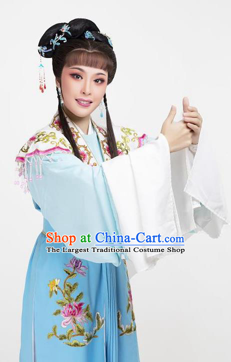Chinese Shaoxing Opera Diva Young Lady Dress Costume A Bride For A Ride Apparels and Headpieces Yue Opera Hua Tan Garment