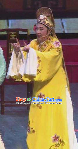 Chinese Yue Opera Bully Wang Laohu Costumes and Hat A Bride For A Ride Shaoxing Opera Clothing Xiaosheng Young Male Apparels Garment