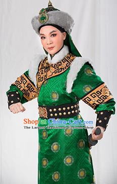 Chinese Yue Opera Ethnic Prince Garment and Hat Romance of the King Regency Shaoxing Opera Apparels Young Male Costumes