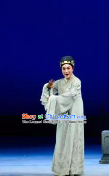 Chinese Yue Opera Xiang Luo Ji Young Male Apparels Costumes and Hat Shaoxing Opera Xiaosheng Clothing Scholar Zhang Garment