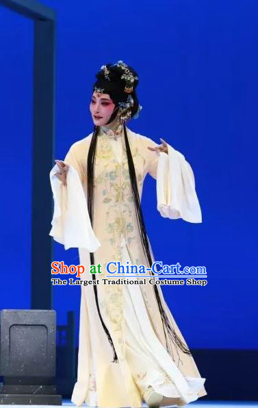 Chinese Shaoxing Opera Young Mistress Hui Niang Costumes and Headpieces Xiang Luo Ji Yue Opera Hua Tan Dress Garment Actress Apparels