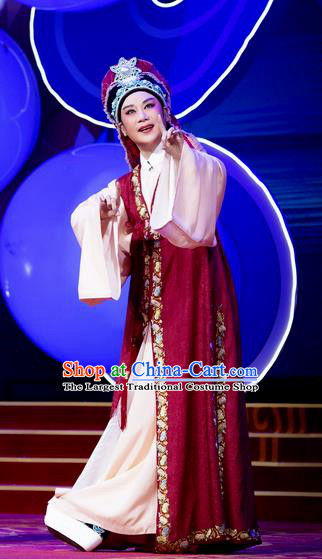 Chinese Yue Opera Scholar Costumes and Headwear Shaoxing Opera Chunh Yang Young Male Li Menglong Garment Apparels