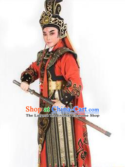 Chinese Yue Opera King of the North Princess Liu Shen Wusheng Costumes and Headwear Shaoxing Opera Takefu Apparels Martial Male Armor Garment