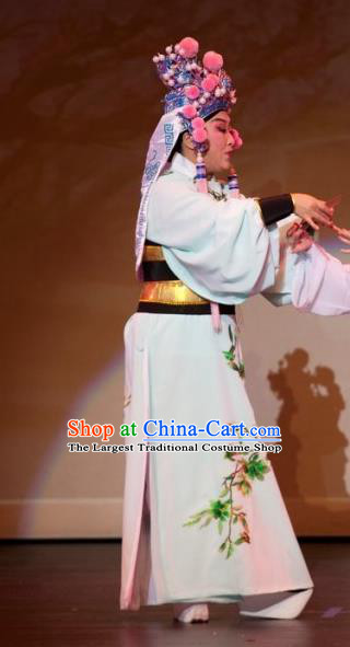 Chinese Yue Opera Xiaosheng Ji Su Apparels Costumes and Headwear From Love to Patriotism Deliver the Messenger Shaoxing Opera Takefu Young Male Garment