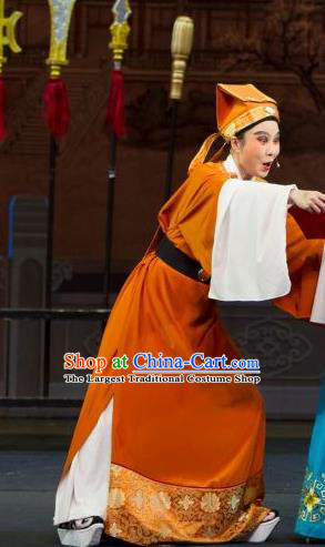 Li Mei Yue Chinese Yue Opera Niche Young Male Costumes and Headwear Shaoxing Opera Xiaosheng Scholar Clothing Garment Apparels