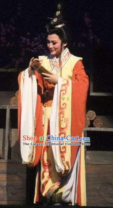 Chinese Yue Opera Official Han Feizi Young Male Clothing and Headwear Shaoxing Opera Xiaosheng Han Fei Garment Niche Costumes Apparels
