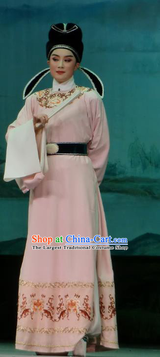 Chinese Yue Opera Scholar Costumes and Headwear Emperor and the Village Girl Shaoxing Opera Young Male Garment Apparels Young Male Robe