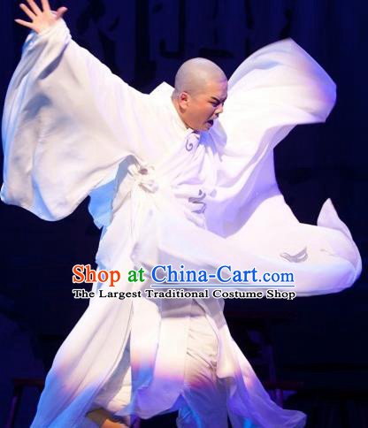 Chinese Yue Opera Young Man Garment Butterfly Love Monk Costumes Shaoxing Opera Xiaosheng Zhen Ru Apparels