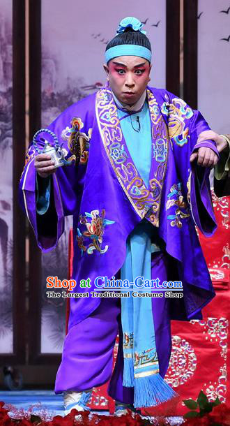 Tell On Sargam Chinese Peking Opera Rich Childe Garment Costumes and Headwear Beijing Opera Fool Male Dai Da Apparels Clothing
