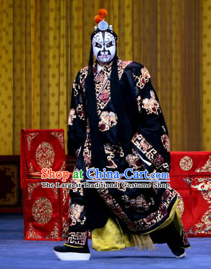 Ru Ji Chinese Peking Opera Martial Male Garment Costumes and Headwear Beijing Opera Takefu Apparels Young Man Yao Gang Clothing