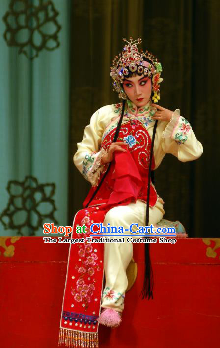 Chinese Beijing Opera Diva Xu Cuilian Apparels Costumes and Headdress Love in the Wardrobe Traditional Peking Opera Young Lady Dress Hua Tan Garment