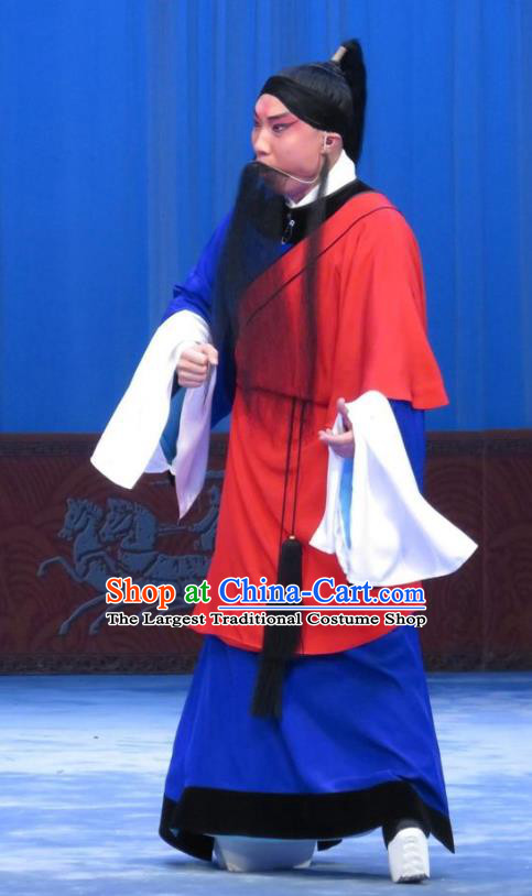 Zhou Ren Xian Sao Chinese Ping Opera Takefu Costumes and Headwear Pingju Opera Prisoner Du Wenxue Apparels Clothing