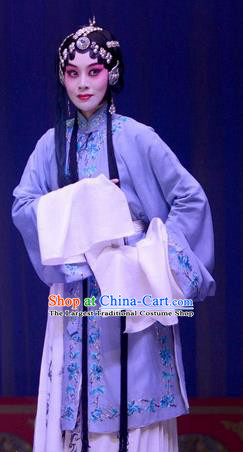 Chinese Ping Opera Young Female Apparels Costumes and Headpieces Selling Miaolang Traditional Pingju Opera Tsing Yi Liu Huiying Dress Garment