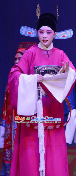 Selling Miaolang Chinese Ping Opera Scholar Zhou Wenju Garment Costumes and Headwear Pingju Opera Xiaosheng Apparels Clothing