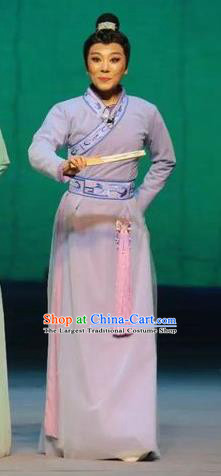 The Butterfly Lovers Chinese Ping Opera Niche Liang Shanbo Costumes and Hat Pingju Opera Xiaosheng Apparels Scholar Clothing