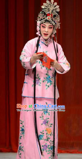 Chinese Ping Opera Diva Xue Yaoqin Apparels Costumes and Headpieces The Oil Vendor and His Pretty Bride Traditional Pingju Opera Actress Dress Courtesan Garment