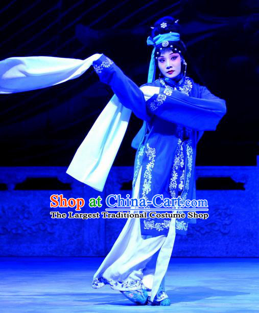 Chinese Ping Opera Tsing Yi Apparels Costumes and Headpieces Traditional Pingju Opera Palm Civet for Prince Noble Consort Li Dress Garment