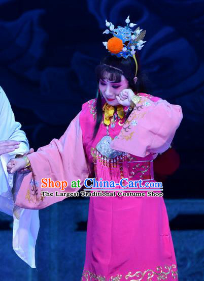 Palm Civet for Prince Chinese Ping Opera Wa Wa Sheng Costumes and Headwear Pingju Opera Crown Prince Apparels Clothing