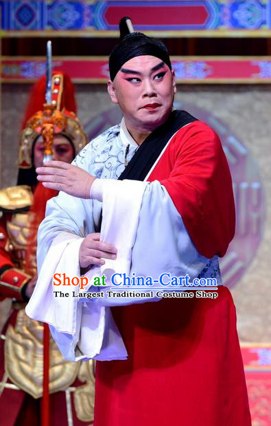 Chinese Ping Opera Palm Civet for Prince Costumes and Headwear Pingju Opera Prisoner Apparels Clothing