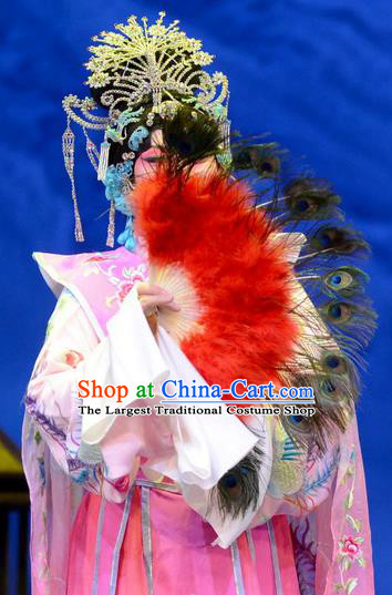 Chinese Ping Opera Noble Consort Apparels Costumes and Headpieces Da Song Zhong Yi Zhuan Traditional Pingju Opera Actress Liu E Dress Garment