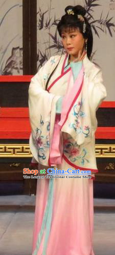 Chinese Ping Opera Actress Liu Lanzhi Apparels Costumes and Headpieces Southeast Fly the Peacocks Traditional Pingju Opera Diva Dress Garment