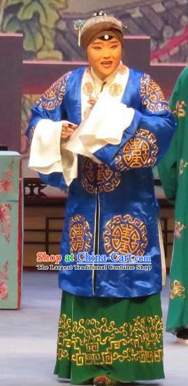 Chinese Ping Opera Lao Dan Apparels Costumes and Headpieces Southeast Fly the Peacocks Traditional Pingju Opera Elderly Female Dress Garment