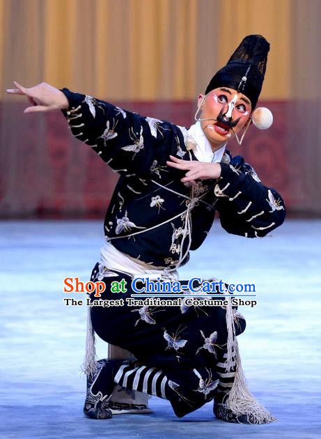 Nine Dragons Cup Chinese Peking Opera Takefu Garment Costumes and Headwear Beijing Opera Wusheng Apparels Clothing
