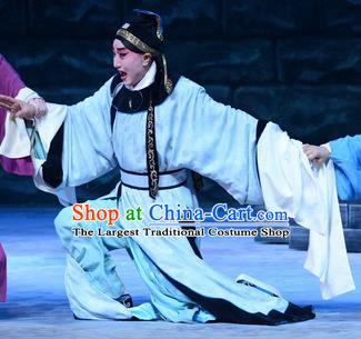On A Wall and Horse Chinese Peking Opera Childe Pei Shaojun Garment Costumes and Headwear Beijing Opera Xiaosheng Young Male Apparels Scholar Clothing