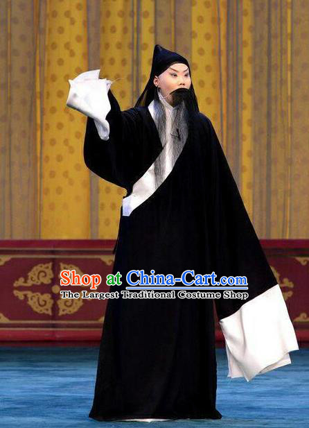 Qi Yuan Bao Chinese Peking Opera Distress Male Liu Shichang Garment Costumes and Headwear Beijing Opera Apparels Clothing