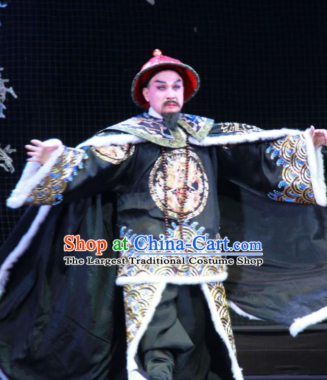 Yue Zhao Sai Bei Chinese Peking Opera Minister Garment Costumes and Headwear Beijing Opera Official Apparels Clothing